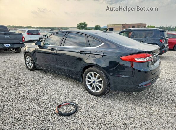 3FA6P0HD7HR247143 2017 FORD FUSION Black Tył lewy
