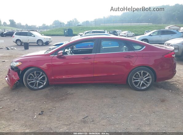 3FA6P0HD7HR250768 2017 FORD FUSION Красный Панорамный вид салона 360°