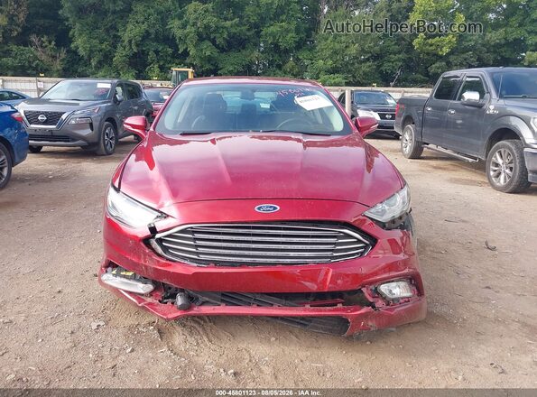 3FA6P0HD7HR250768 2017 FORD FUSION Красный Вид щитка приборов