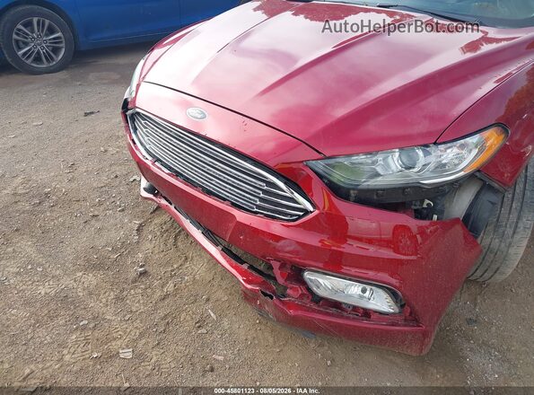 3FA6P0HD7HR250768 2017 FORD FUSION Красный Вид спереди
