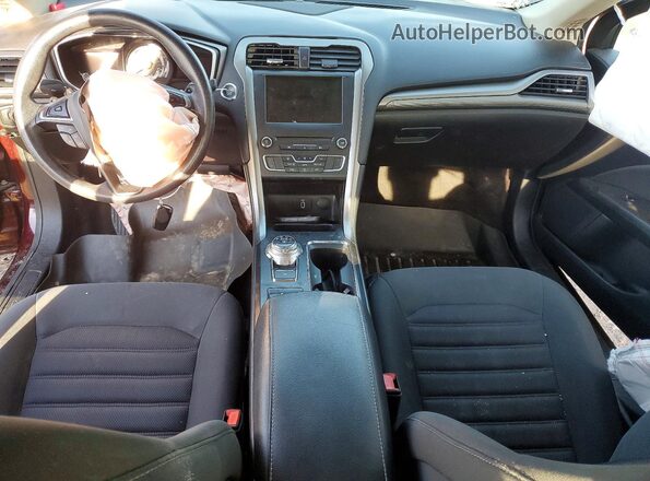 3FA6P0HD7HR263228 2017 FORD FUSION Burgundy Вид панелі приладів