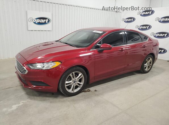 3FA6P0HD7JR142978 2018 FORD FUSION Красный Панорамный вид салона 360°