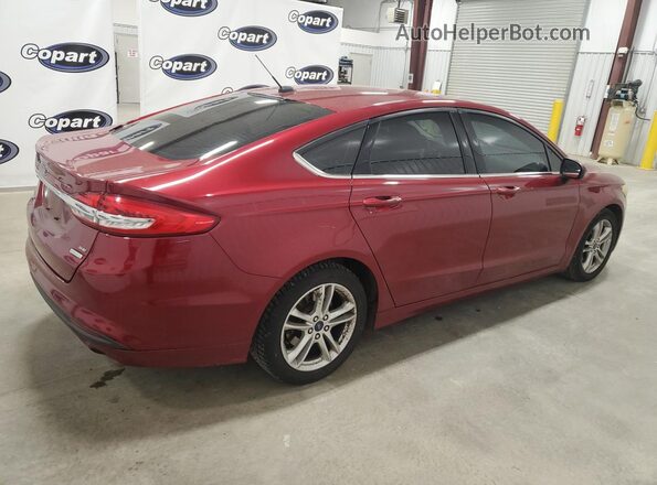 3FA6P0HD7JR142978 2018 FORD FUSION Красный 