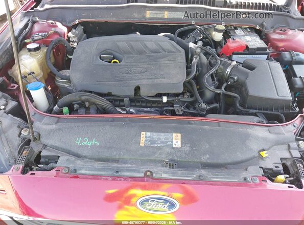 3FA6P0HD7JR179609 2018 FORD FUSION Red Vista trasera