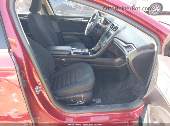 3FA6P0HD7JR179609 2018 FORD FUSION Red Vista interior delantera