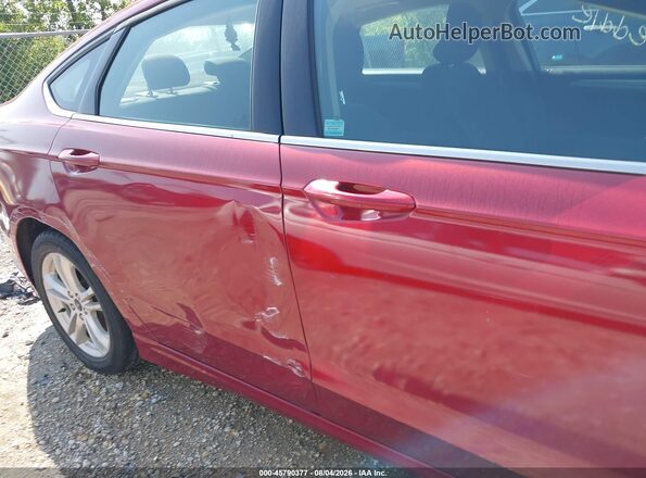 3FA6P0HD7JR179609 2018 FORD FUSION Red Vista frontal