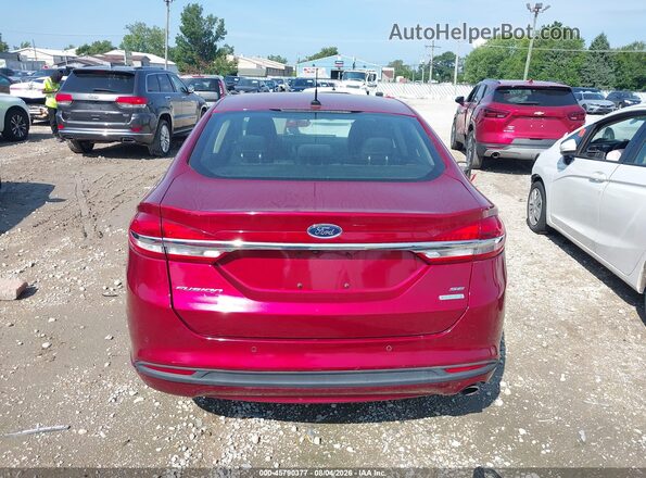 3FA6P0HD7JR179609 2018 FORD FUSION Red 
