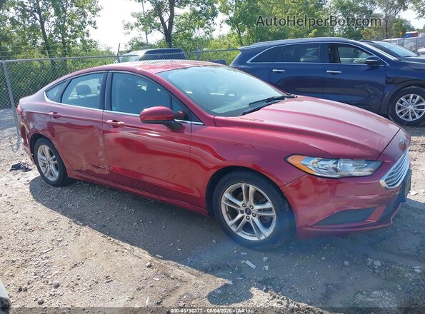 3FA6P0HD7JR179609 2018 FORD FUSION Red Vista interior trasera
