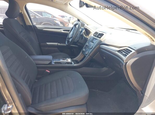 3FA6P0HD7JR194885 2018 FORD FUSION Gray წინა სალონის ხედი