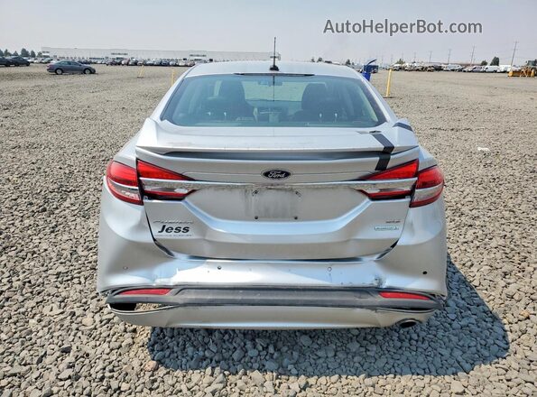 3FA6P0HD7JR214102 2018 FORD FUSION Silver უკანა ხედი