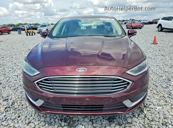 3FA6P0HD7JR229554 2018 FORD FUSION Burgundy Вид спереду