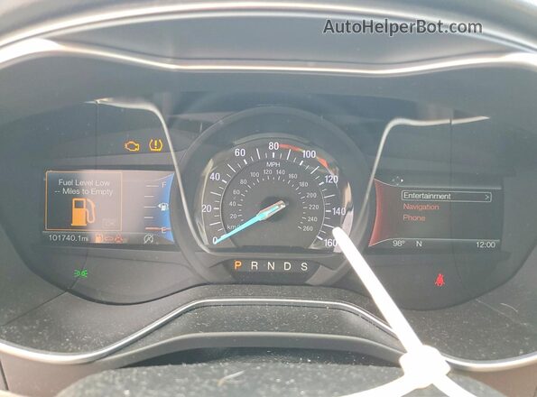 3FA6P0HD7JR229554 2018 FORD FUSION Burgundy Вид щитка приладів