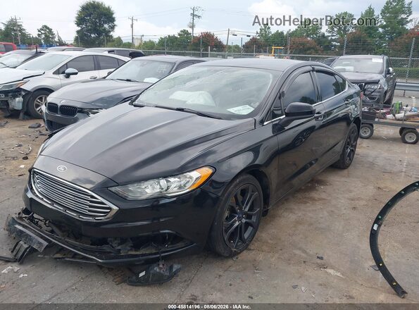 3FA6P0HD7JR238030 2018 FORD FUSION Black Front left