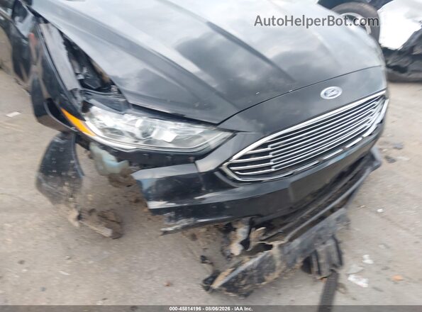 3FA6P0HD7JR238030 2018 FORD FUSION Black Front view
