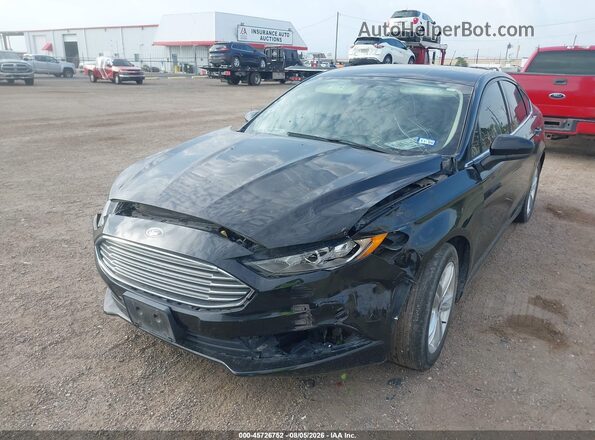 3FA6P0HD7JR267236 2018 FORD FUSION Черный Передняя левая четверть