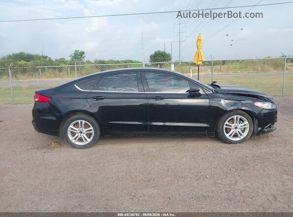 3FA6P0HD7JR267236 2018 FORD FUSION Черный Вид задней части салона