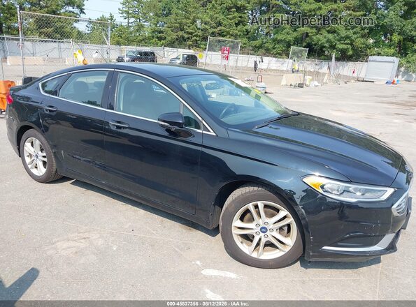 3FA6P0HD7JR282996 2018 FORD FUSION Black წინა ხედი