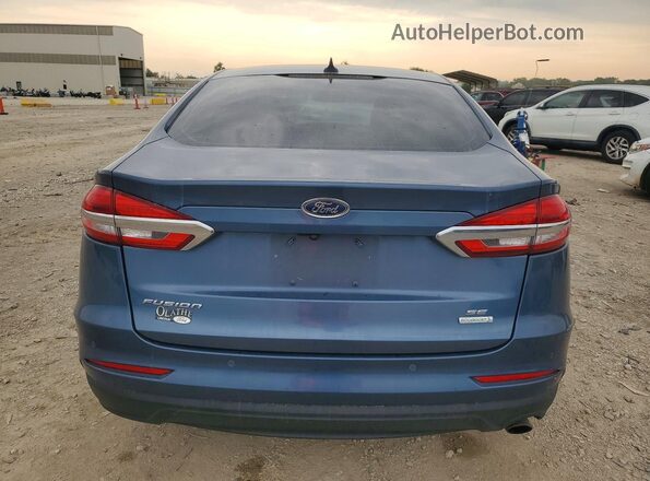 3FA6P0HD7KR268548 2019 FORD FUSION Синий Вид сзади