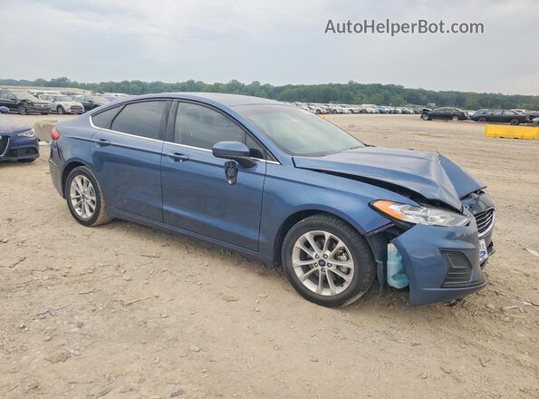 3FA6P0HD7KR268548 2019 FORD FUSION Синий Передняя правая четверть