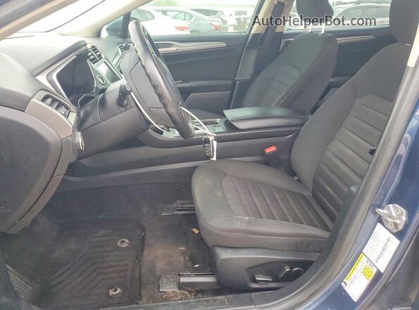 3FA6P0HD7KR268548 2019 FORD FUSION Синий Вид салона спереди