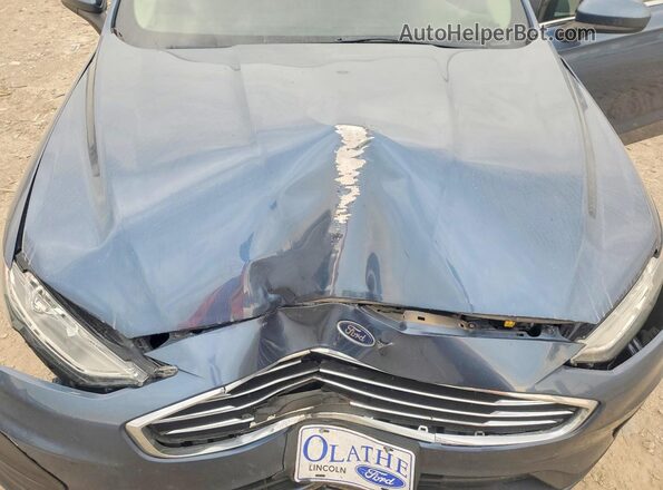 3FA6P0HD7KR268548 2019 FORD FUSION Синий Вид задней части салона