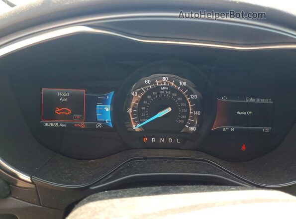 3FA6P0HD7LR109627 2020 FORD FUSION Black Widok zestawu wskaźników