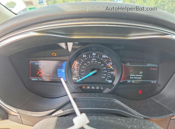 3FA6P0HD7LR143714 2020 FORD FUSION White Instrument cluster view
