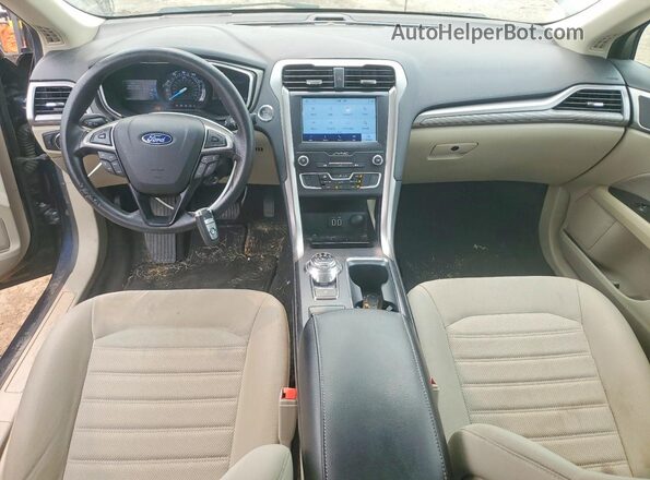 3FA6P0HD7LR165812 2020 FORD FUSION Blue Առջևի վահանակի տեսք