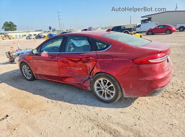 3FA6P0HD7LR249211 2020 FORD FUSION Red Rear left
