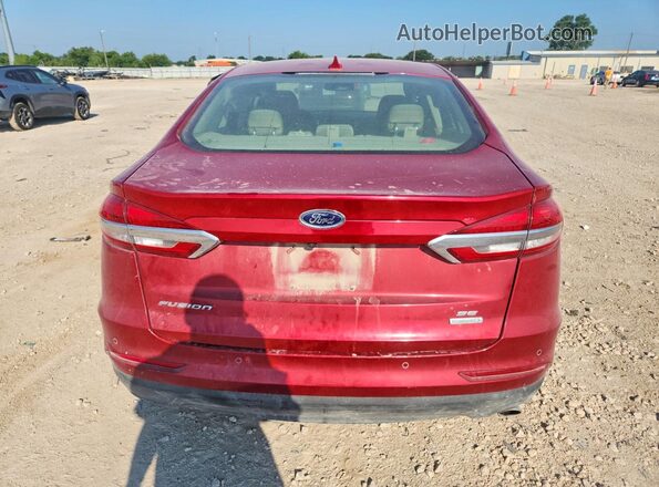 3FA6P0HD7LR249211 2020 FORD FUSION Red Rear view