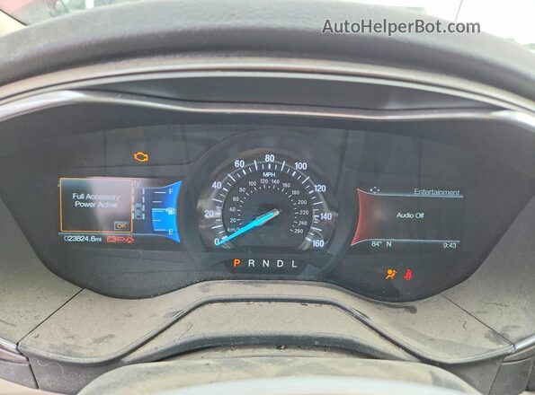 3FA6P0HD7LR249211 2020 FORD FUSION Red Instrument cluster view