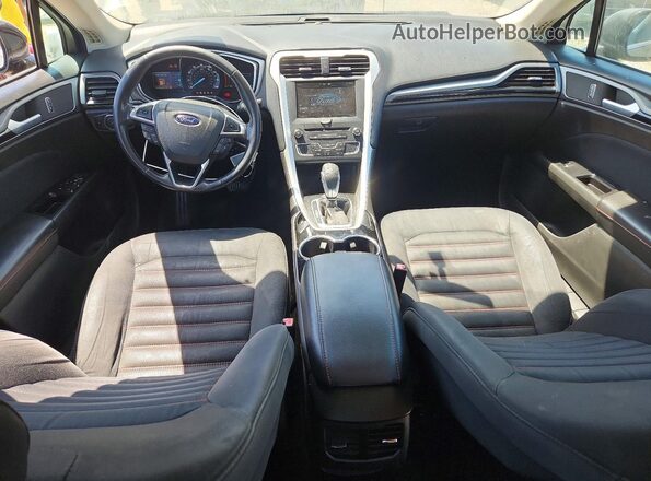 3FA6P0HD8GR187632 2016 FORD FUSION Black წინა პანელის ხედი