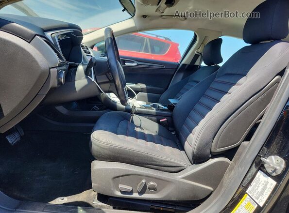 3FA6P0HD8GR187632 2016 FORD FUSION Black წინა სალონის ხედი