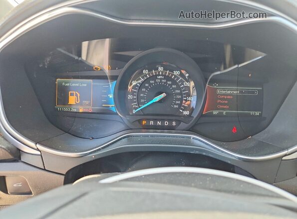 3FA6P0HD8GR187632 2016 FORD FUSION Black ხელსაწყოთა პანელის ხედი