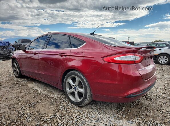 3FA6P0HD8GR362249 2016 FORD FUSION Red Հետևի ձախ