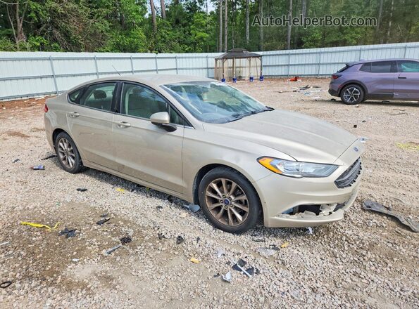 3FA6P0HD8HR289773 2017 FORD FUSION Gold Delantero derecho