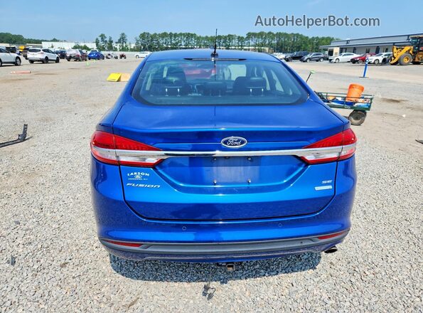 3FA6P0HD8HR362933 2017 FORD FUSION Blue უკანა ხედი