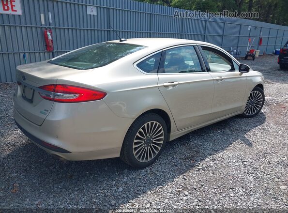 3FA6P0HD8JR126885 2018 FORD FUSION Gold Trasero derecho