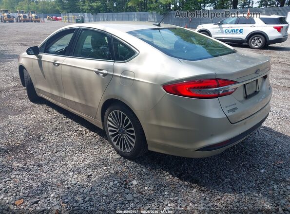 3FA6P0HD8JR126885 2018 FORD FUSION Gold Trasero izquierdo