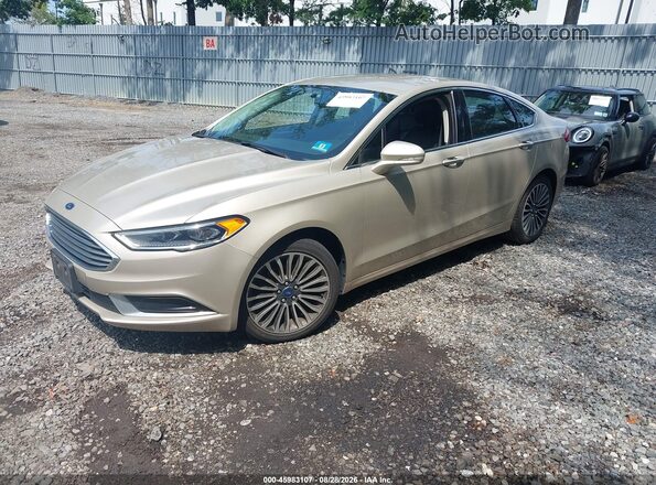 3FA6P0HD8JR126885 2018 FORD FUSION Gold Vista tres cuartos delantera izquierda