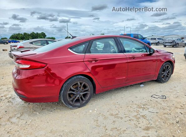3FA6P0HD8JR164794 2018 FORD FUSION Red Rear right