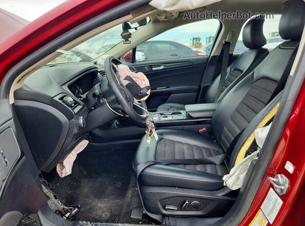 3FA6P0HD8JR164794 2018 FORD FUSION Red Front interior view