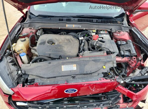 3FA6P0HD8JR164794 2018 FORD FUSION Red Rear interior view