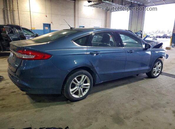 3FA6P0HD8JR190795 2018 FORD FUSION Blue უკანა მარჯვენა