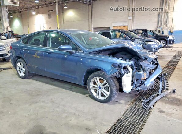 3FA6P0HD8JR190795 2018 FORD FUSION Blue წინა მარჯვენა