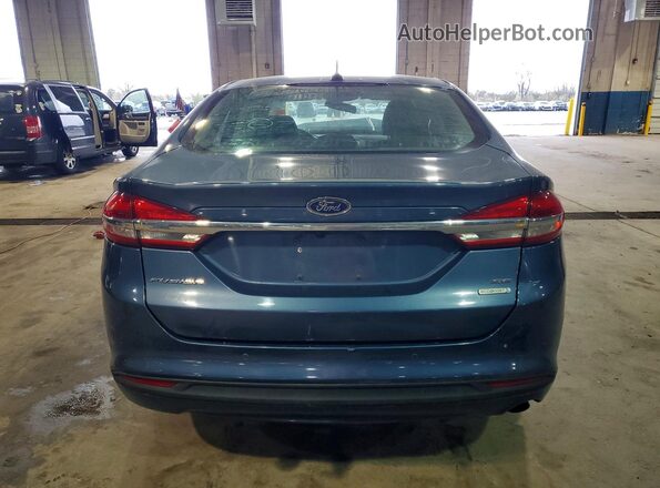 3FA6P0HD8JR190795 2018 FORD FUSION Blue უკანა ხედი