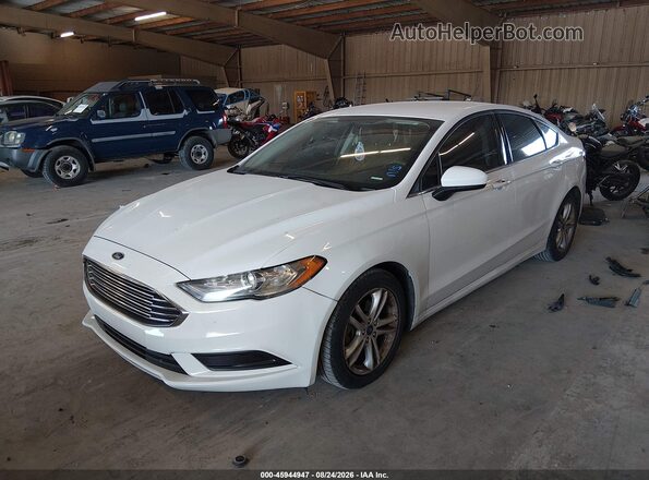 3FA6P0HD8JR228882 2018 FORD FUSION Белый Передняя левая четверть
