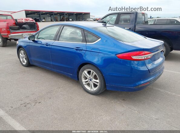 3FA6P0HD8JR232169 2018 FORD FUSION Blue Rear left