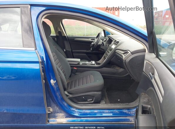 3FA6P0HD8JR232169 2018 FORD FUSION Blue Front interior view