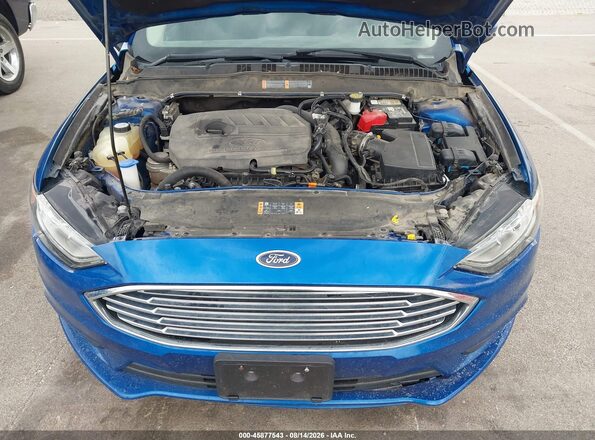 3FA6P0HD8JR232169 2018 FORD FUSION Blue Rear view